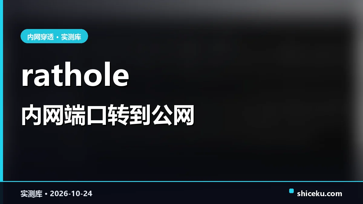 rathole 的实测封面