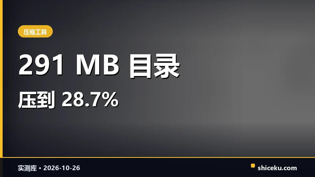7zip 的实测封面
